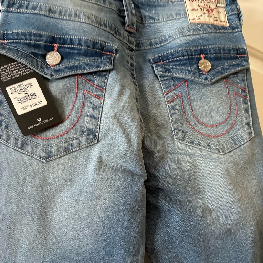 True Religion Light Blue Bootcut Jeans
